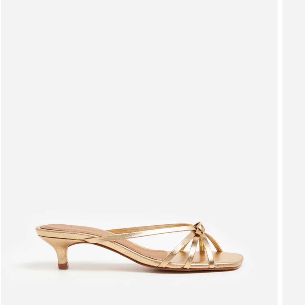 Flattered Gold Strappy Sandals